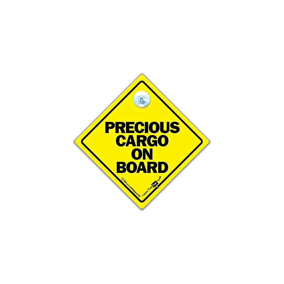 Precious Cargo On Board Sign To Notify Drivers You Have Family On Board, Baby On Board Sign In Stunning With Text And A Yellow/Black Iwantthatsign.com
