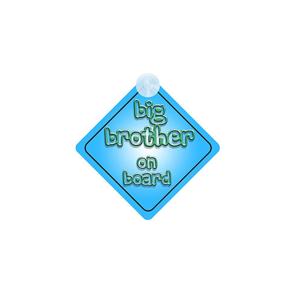 Big Brother On Board Car Sign For Children/Baby Boys Non Personalised Character Theme Mybabyonboard Uk