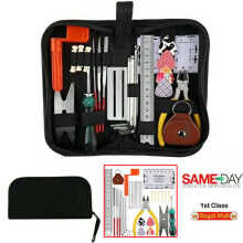 26Pcs Guitar Care Cleaning Repair Tool Kit Wire Plier Ruler Organizer