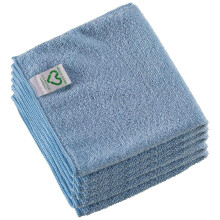 (Blue) Vileda r-MicroTuff Swift Recycled Microfibre Cloths (5 x Cloths)