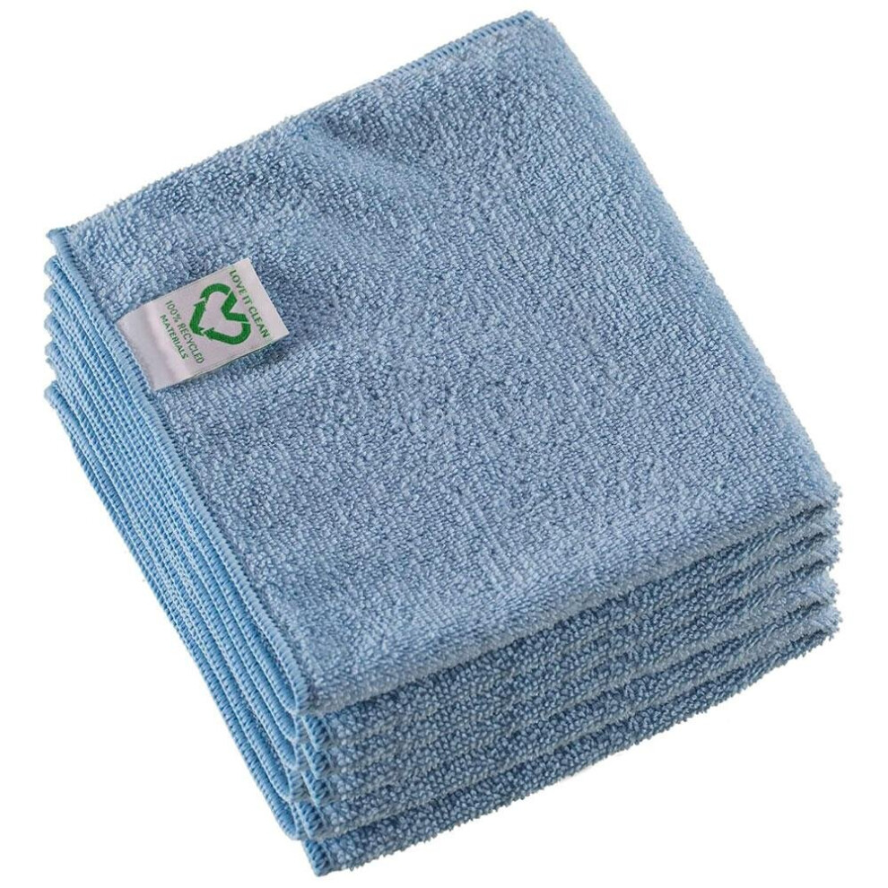 Vileda (Blue) R-Microtuff Swift Recycled Microfibre Cloths (5 X Cloths) Blue