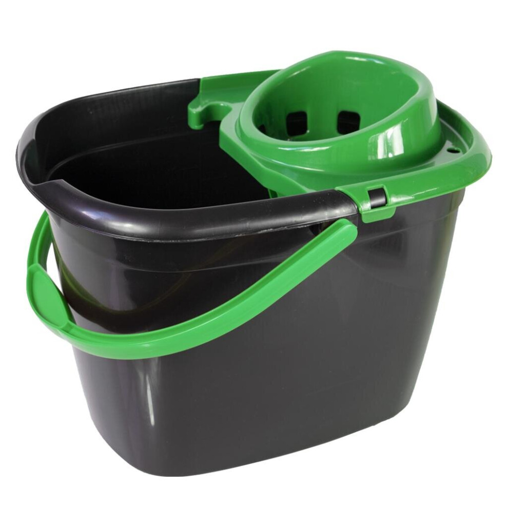 (Green) JanSan Recycled Bucket & Wringer 5L