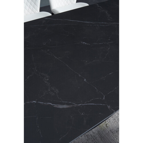 ceramic dining table charcoal grey 1