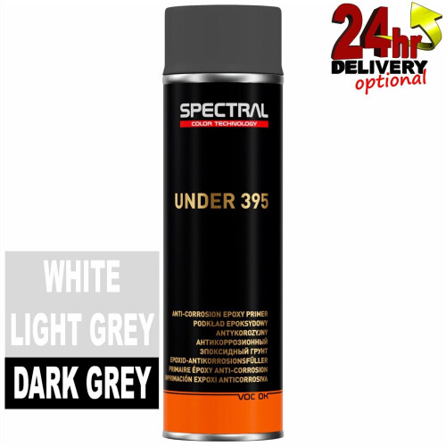 Novol Spectral UNDER 395 Epoxy Primer 500ml Aerosol Colour: Dark Grey ...