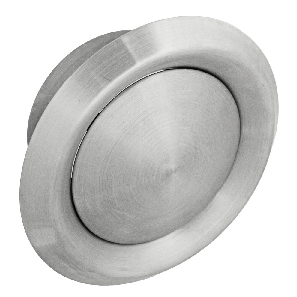 Spares2go Stainless Steel Round Ceiling Extractor Exhaust / Supply Wall Vent (6" / 150Mm)