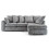 (Right Hand Facing ) Chiswick Corner Sofa With Footstool 1