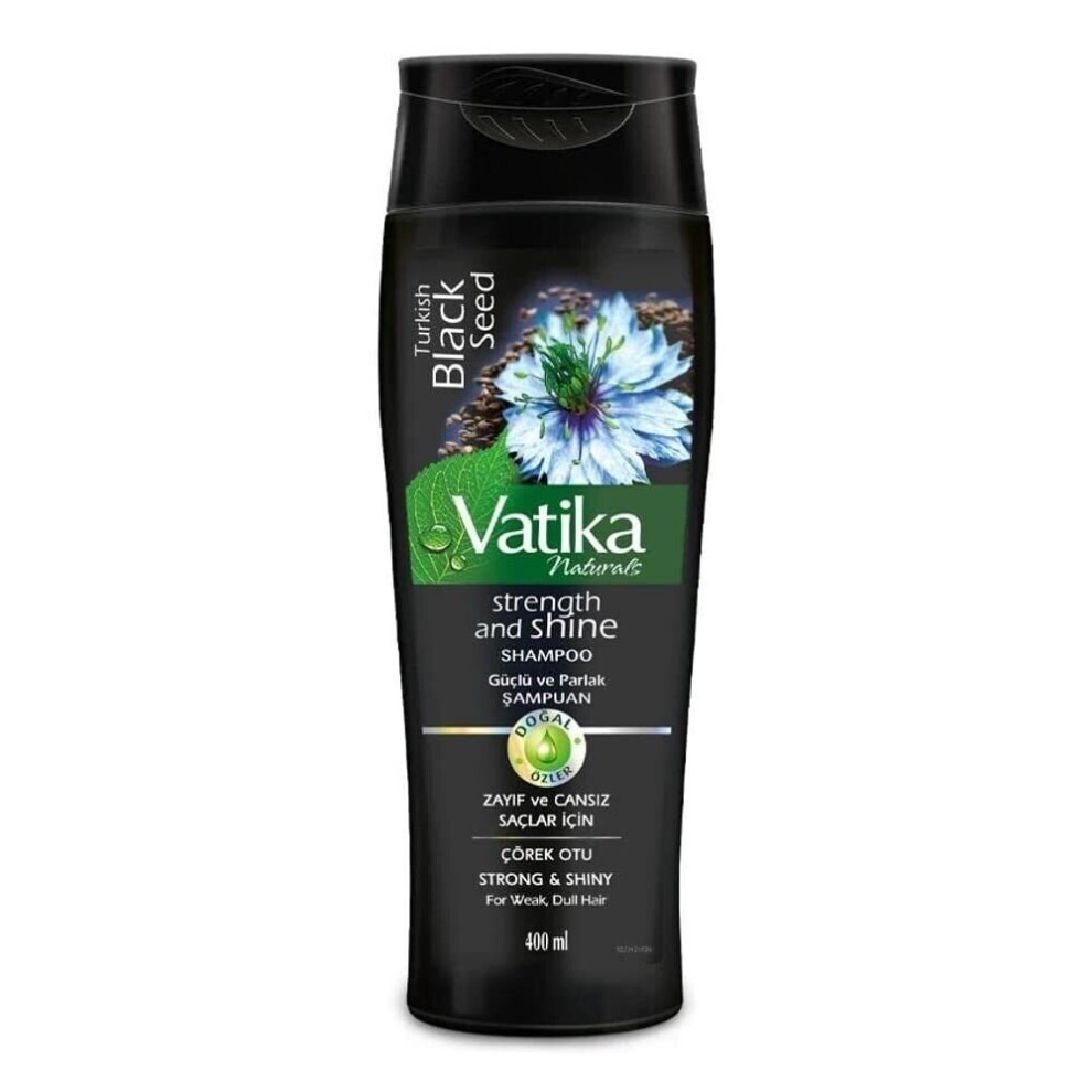 Vatika Shampoo Blackseed 400ml (Pack of 1) Nourish Scalp & moisturize