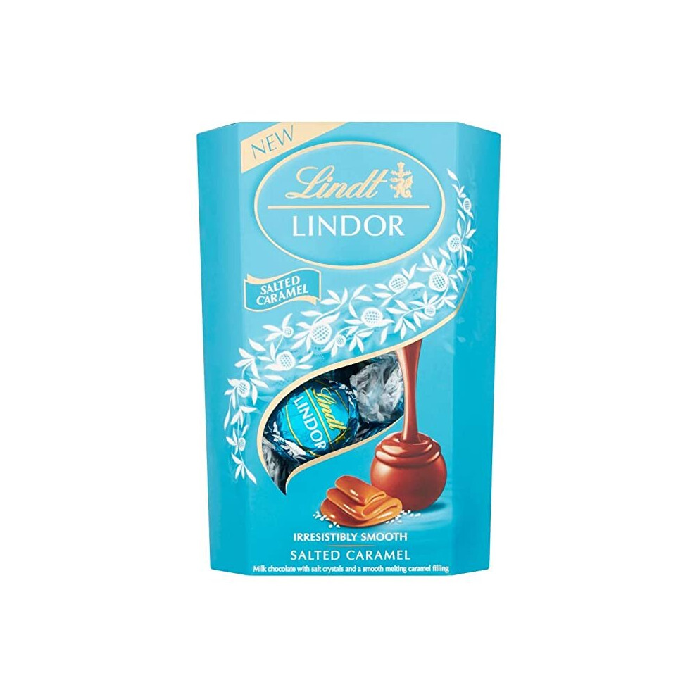 Lindt LINDOR Salted Caramel Chocolate Truffles Box 200g