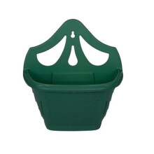Small 31cm Venetian Wall Planter Basket Garden Pot Plastic Green