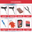 GADLANE Car Tyre Puncture Emergency Repair Kit Flat Tools Plug 7PC 6