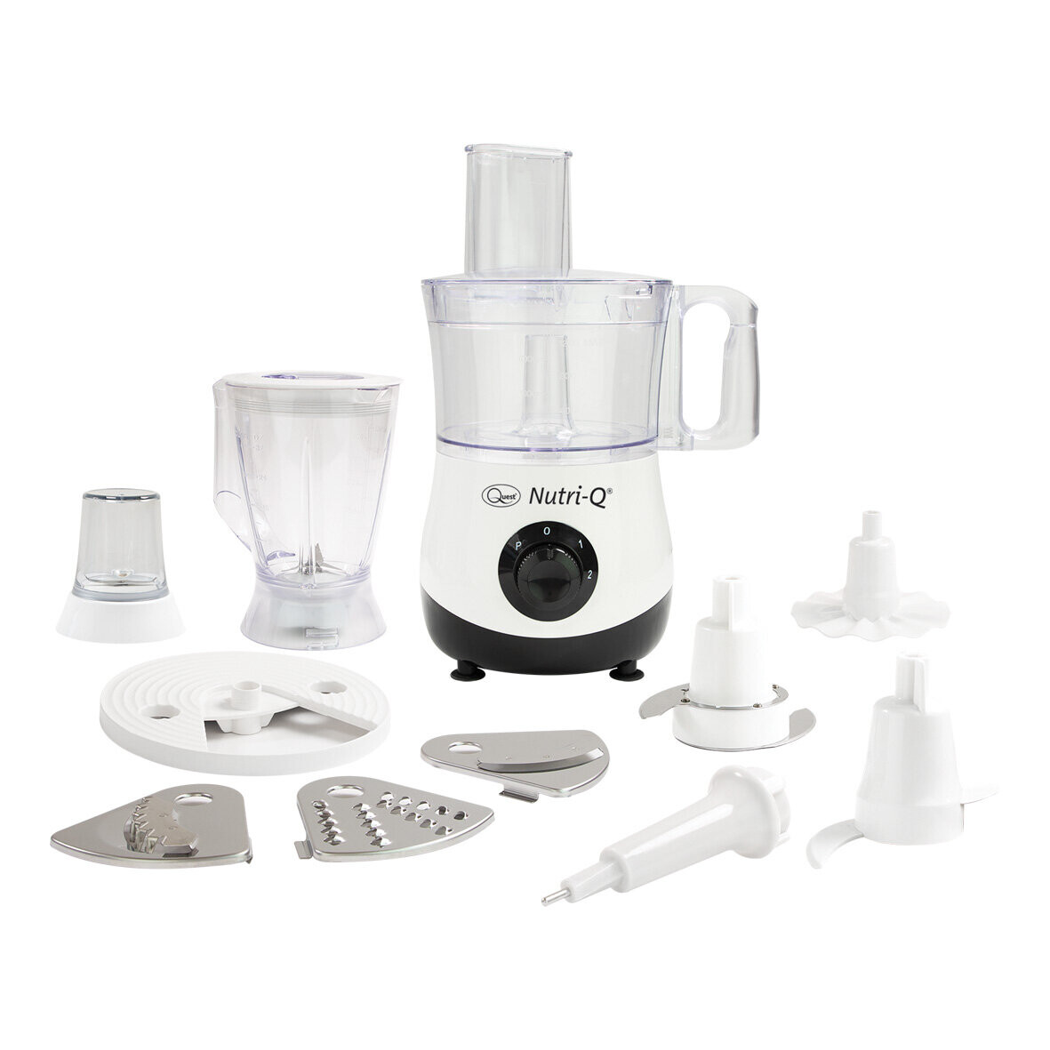 Quest NutriQ 34780 Food Processor & Coffee Grinder / 2 Speeds & Pulse