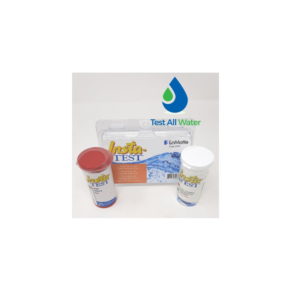 Lamotte Insta Test Total Chlorine, Ph, Total Hardness & Iron Test Strip Kit
