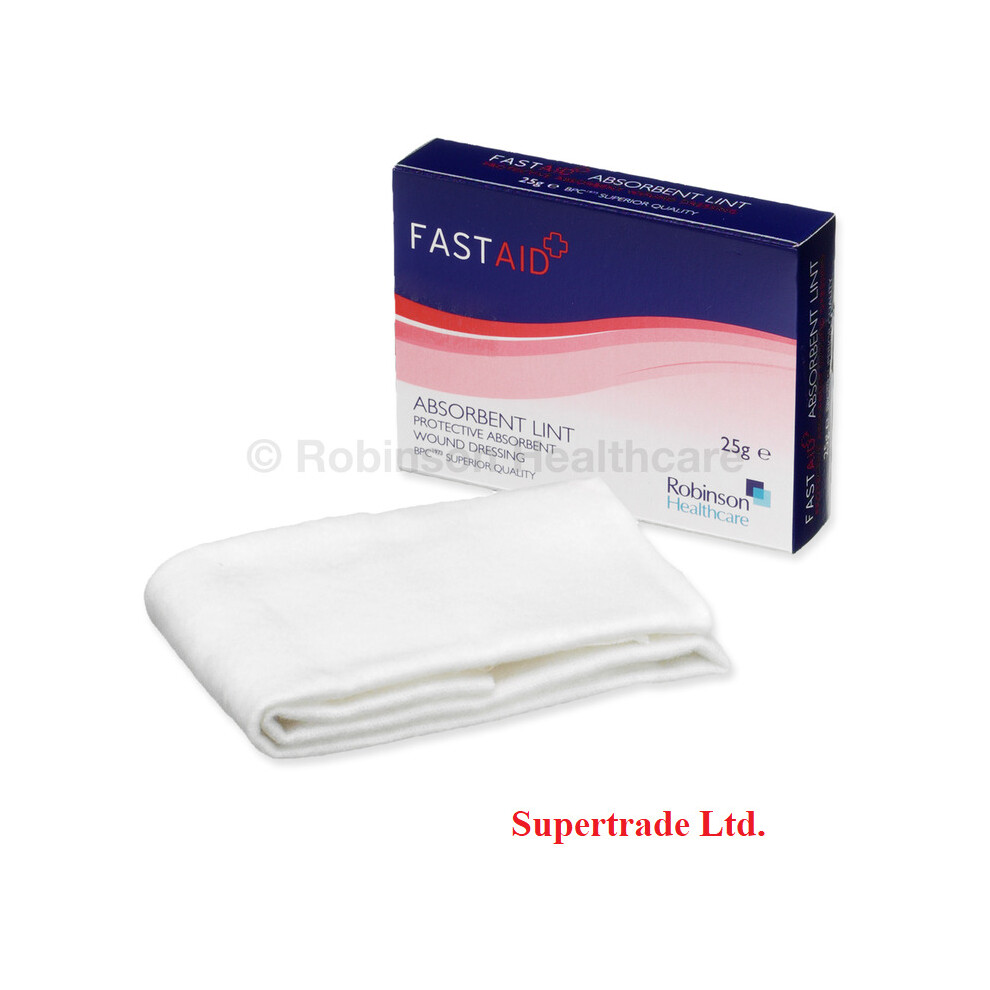 Robinson Healthcare 7161 Fast Aid Absorbent Lint Wound Protection- 25G