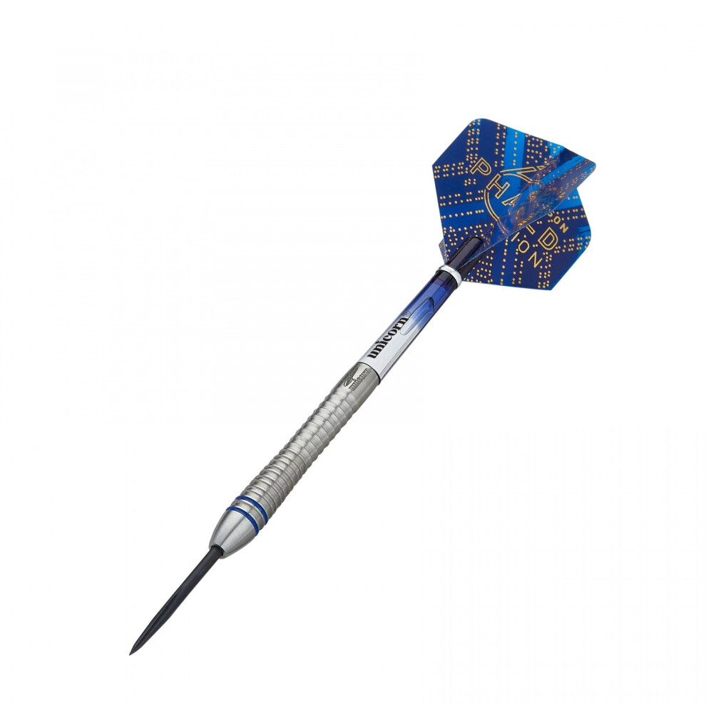 Steel Tip Darts Set - Gary Anderson Phase 6 World Champion - 90% Natural Tungsten Barrels & Volute Points - 25 g