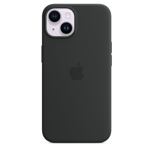Apple Apple Silicone Case with MagSafe for iPhone 14 Plus - Midnight Black 1