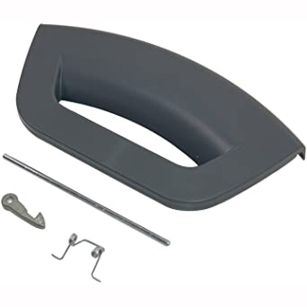 SPARES2GO Graphite Door Handle Kit for Hotpoint Washing Machine