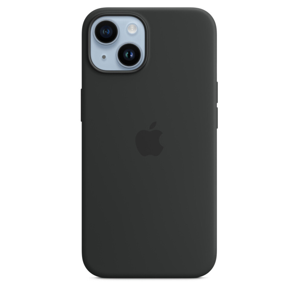 Apple Silicone Case with MagSafe for iPhone 14 Plus - Midnight Black