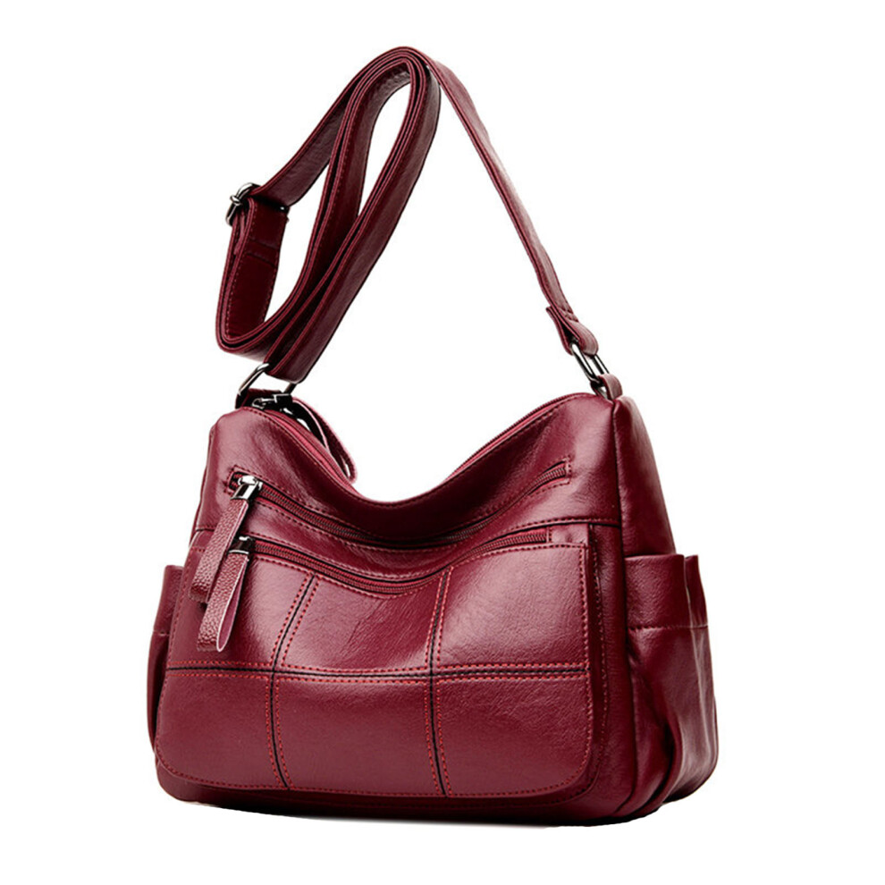 Purses and Handbags for Women Multi Pocket PU Leather Cross Body Bag L