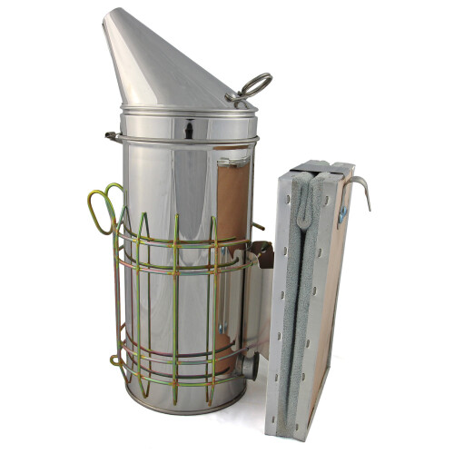 Stainless Steel Bee Smoker with Large Heat Shield 2