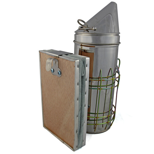 Stainless Steel Bee Smoker with Large Heat Shield 1