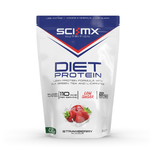 (Strawberry) Sci-Mx Nutrition Diet Protein 800g Vegetarian Whey
