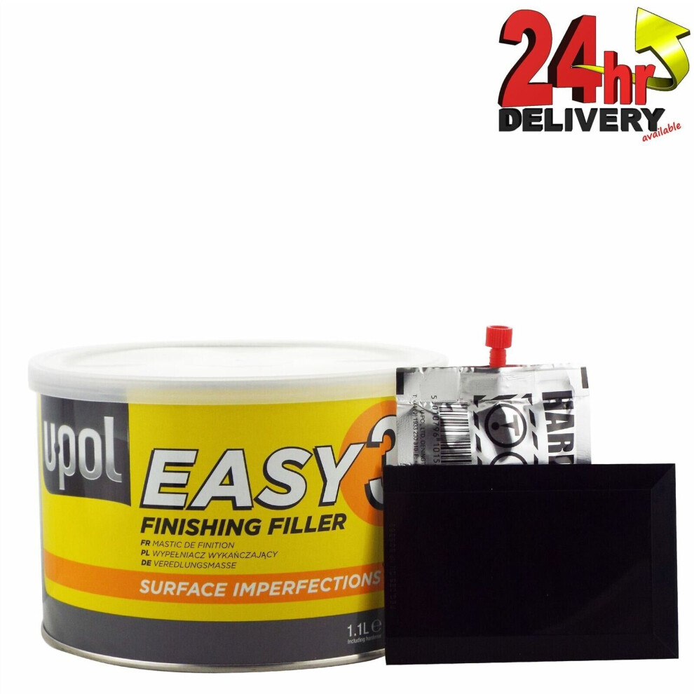 U-Pol EASY 3 Ultra Smooth  Filler 1.1 Litre Tin (was Top Stop Gold) Upol