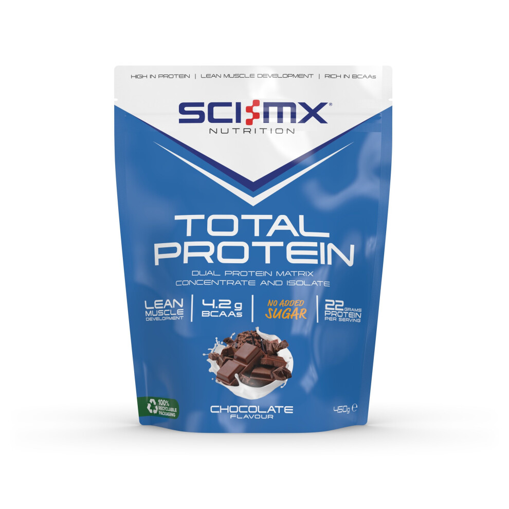 Sci-Mx Nutrition (Chocolate) Total Protein 450G Whey Soy Iso