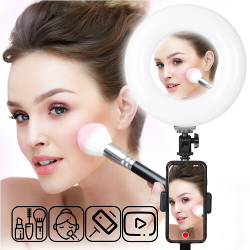 Make Up Selfie 9 Inch Ring Light with Stand & Mirror