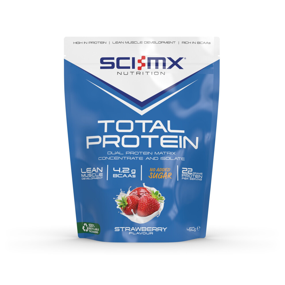 Sci-Mx Nutrition (Strawberry) Total Protein 450G Whey Soy Iso