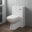 Bathroom Concealed Cistern WC Toilet Unit Only 500 x 330mm Gloss White Flat Pack 6