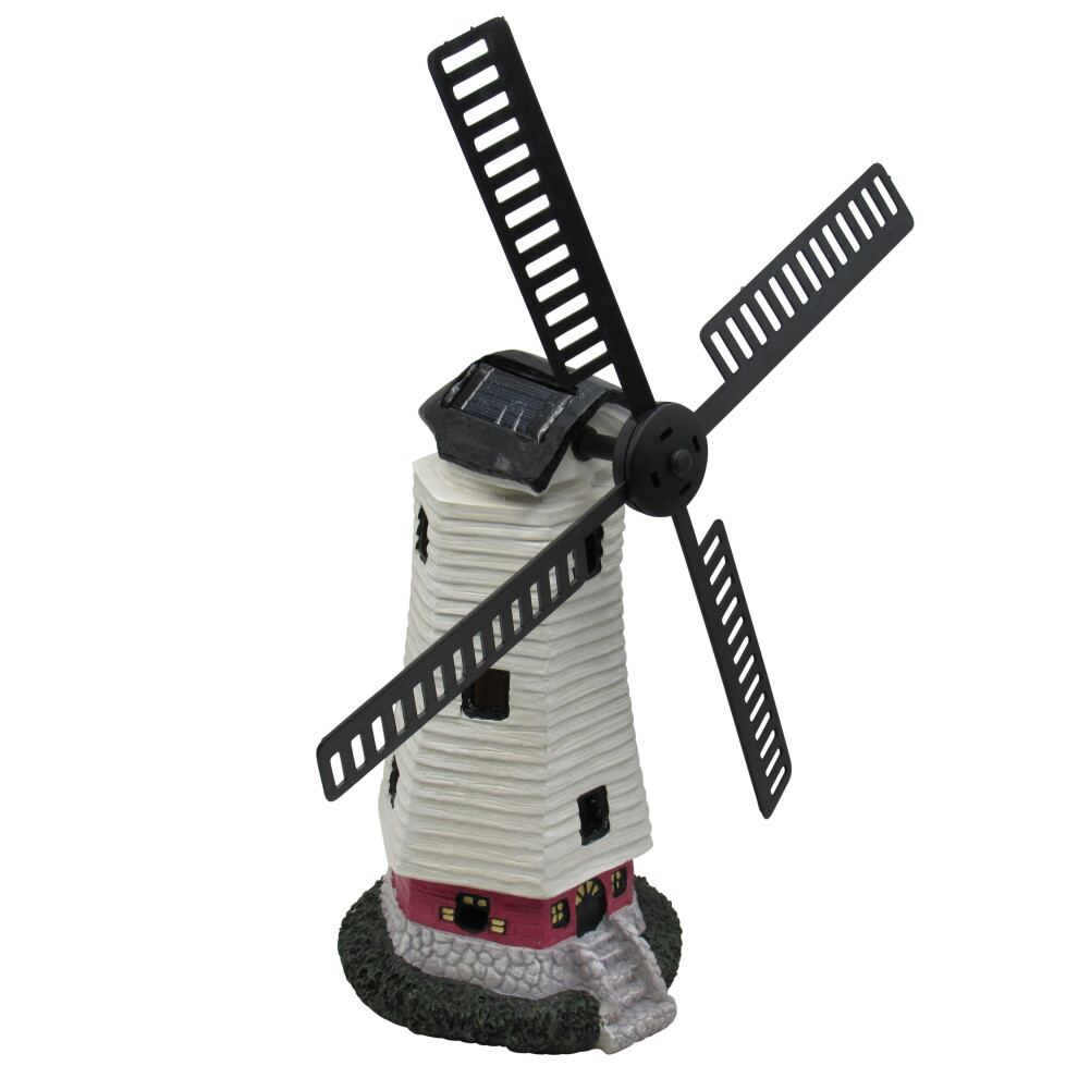 Solar Powered Light Up Windmill (Rechargeable Garden Ornament)