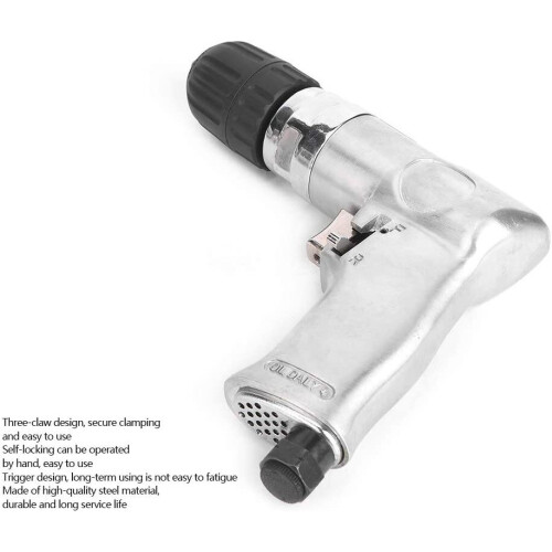 High-Speed Keyless Chuck Self-Locking Air Reversible Drill 2