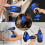 Blue Screwdriver w/Battery Fast Charger Powerful Cordless Drill Set 7
