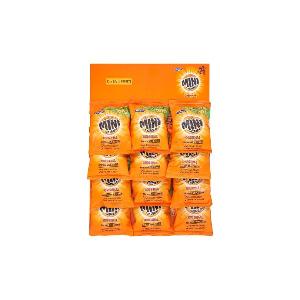 McVitie's Baked Mini Cheddars Original Cheese Snacks 12 x 35g