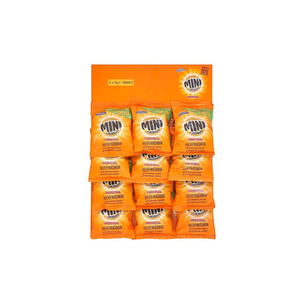 Mcvities Mcvitie's Baked Mini Cheddars Original Cheese Snacks 12 X 35G