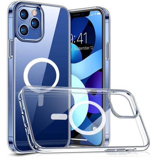 (for iPhone 11) Clear Magnet Safe Case Protective Phone Case for iPhone Models