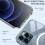 (for iPhone 11) Clear Magnet Safe Case Protective Phone Case for iPhone Models 3