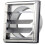 SPARES2GO Stainless Steel Square External Extractor Wall Vent Outlet with Gravity Flaps (5" / 125mm) 5