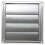 SPARES2GO Stainless Steel Square External Extractor Wall Vent Outlet with Gravity Flaps (5" / 125mm) 4
