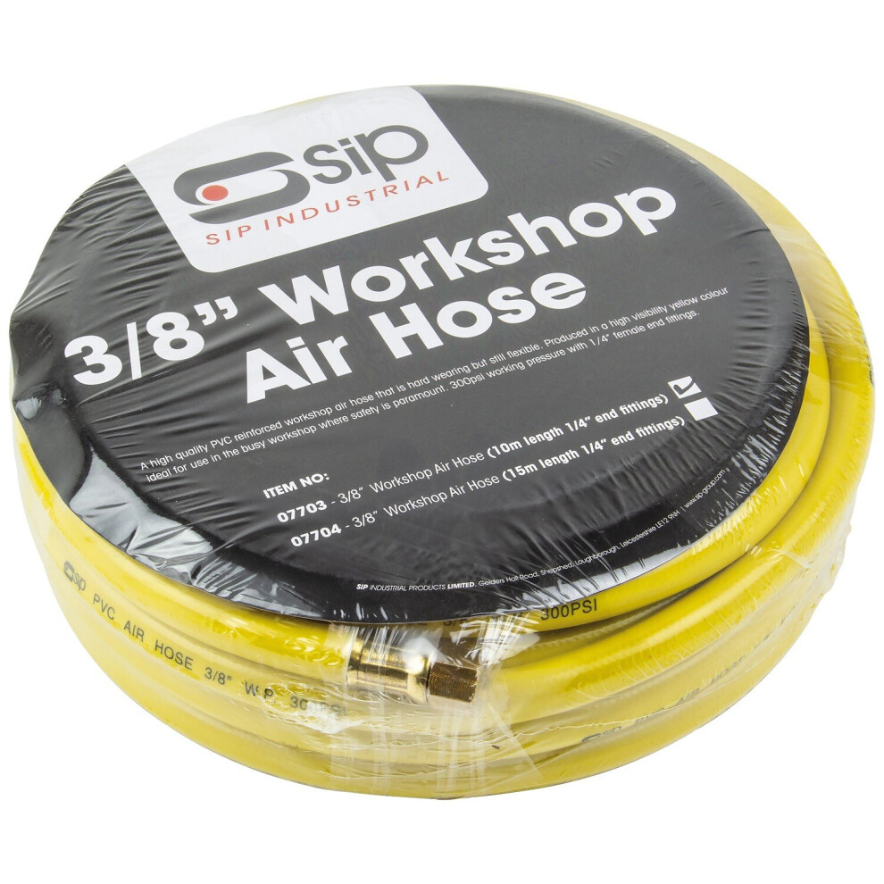 Sip 3/8" 10Mtr Pvc Workshop Air Hose 8800212935389