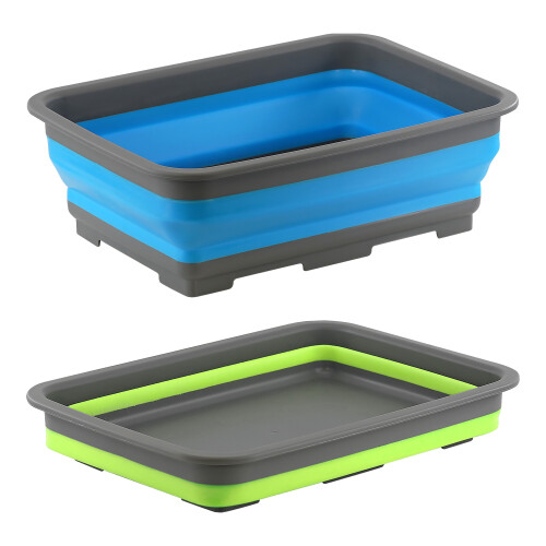 The Magic Toy Shop GEEZY Collapsible Washing Up Bowl | Folding Camping Bowl