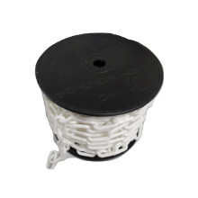 Plastic Safety Barrier Chain Fence 6MM X 30M White (Decorative Garden)