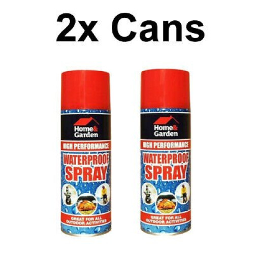 (2X) WATER PROOF SPRAY DIRT EQUIPMENT CLOTH 300 ML