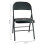 Folding Metal Chair Functional With Soft Padded Black Seat Home Dining 4