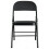 Folding Metal Chair Functional With Soft Padded Black Seat Home Dining 5
