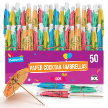 (50 pieces) Paper Cocktail Umbrellas Birthday Party Drink