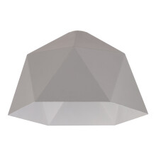 Litecraft Light Shade Geometric Easy Fit Lampshade - Grey Clearance - Refurbished