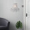 Litecraft Light Shade Beaded Easy Fit Ceiling Lampshade - Smoke Tint 2