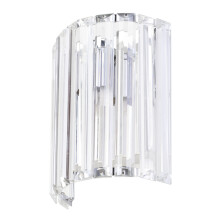 Litecraft Skydda Wall Light Bathroom IP44 Half Shade Fitting - Chrome