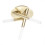 Litecraft Cross 3 Way Bathroom Flush Ceiling Light in Satin Brass 1